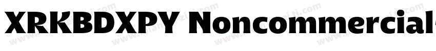 XRKBDXPY Noncommercial字体转换